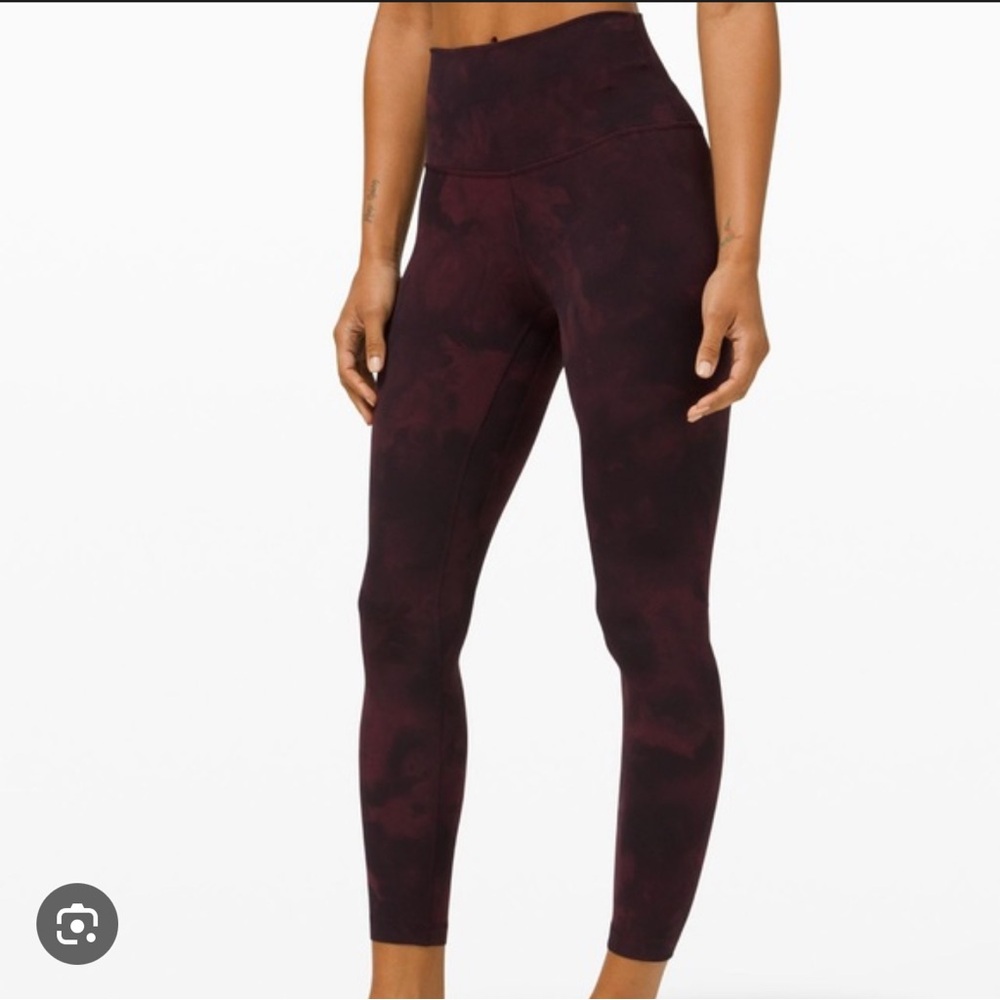Lululemon diamond dye in purple align leggings 28”